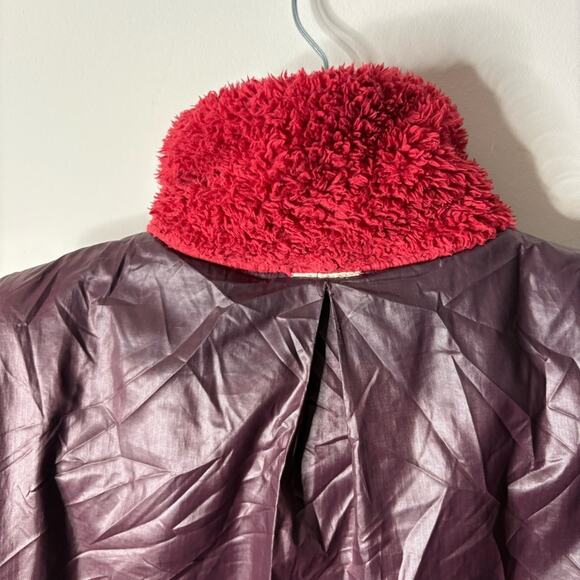 Patagonia Maroon Wine Los Gatos Reversible Vest Zip Up Fuzzy - Picture 9 of 9